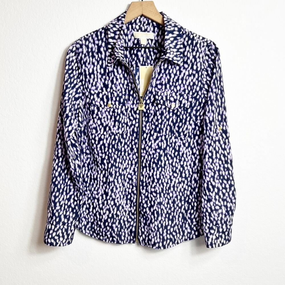 MICHAEL MICHAEL KORS WOMEN LONG SLEEVE BLOUSE SIZE LARGE BRAND NEW